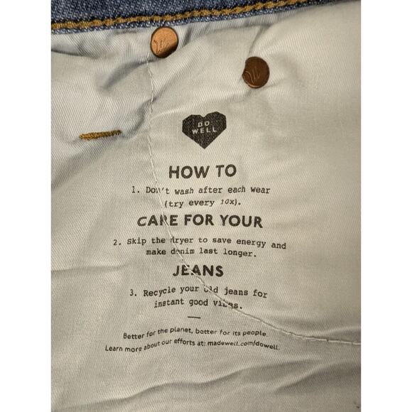 MADEWELL High Rise Denim Cut Off Jean Shorts 32 - Picture 8 of 10